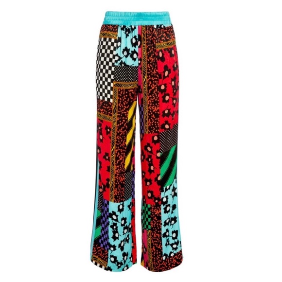 ALICE + OLIVIA Graphic Patchwork Pants - Picture 7 of 12